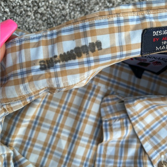 Facconable Short Sleeve Button Down Shirt Plaid Size XL - Made in USA - Picture 8 of 8